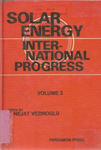 SOLAR ENERGY INTERNATIONAL PROGRESS VOL.3