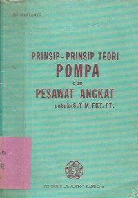 PRINSIP TEORI POMPA & PESAWAT ANGKAT