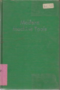MODERN MACHINE TOOLS