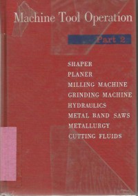 MACHINE TOOL OPERATION PART  II