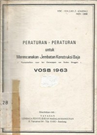 PERATURAN - PERATURAN untuk Merencanakan Jembatan Konstruksi Baja VOSB 1963