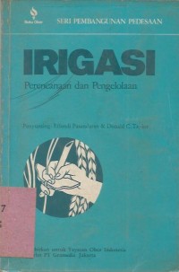 IRIGASI  PERENCANAAN DAN PENGELOLAAN