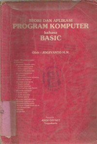 TEORI dan APLIKASI PROGRAM KOMPUTER BAHASA BASIC