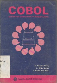 Image of COBOL STRUKTUR UMUM Dan PEMOGRAMAN
