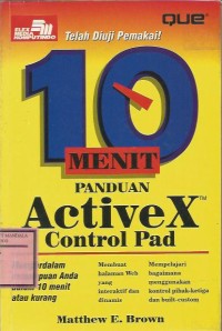 Image of 10 MENIT PANDUAN ACTIVEX CONTROL PAD