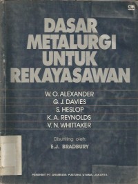 DASAR METALURGI  UNTUK REKAYASAWAN