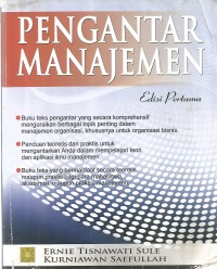 Image of PENGANTAR MANAJEMEN (EDISI PERTAMA)